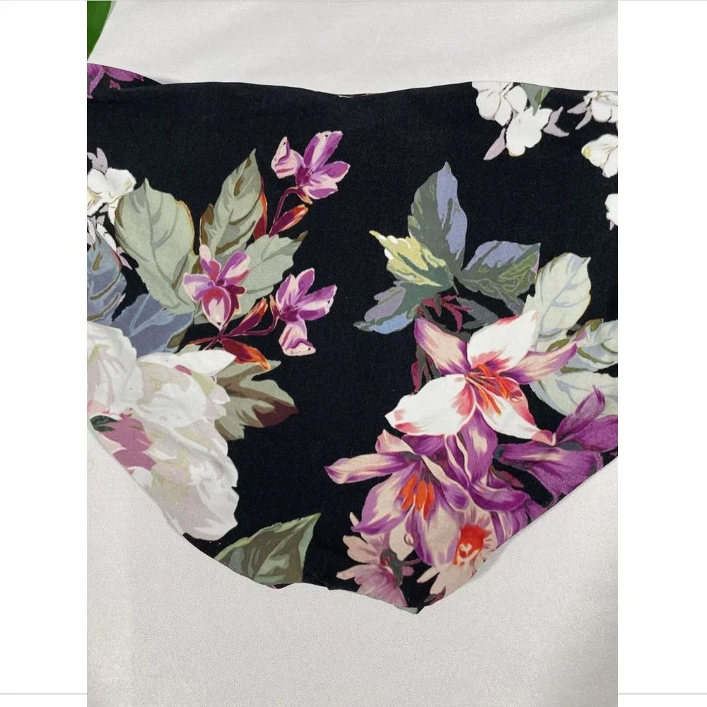 NEW Becca [ Small ]‎ Spring Fling Wrap Top + Bikini Bottoms in Black Floral